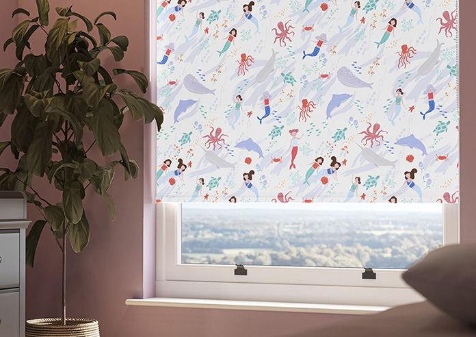 Mermaids, Ocean Blues - Roller Blind - Image 5